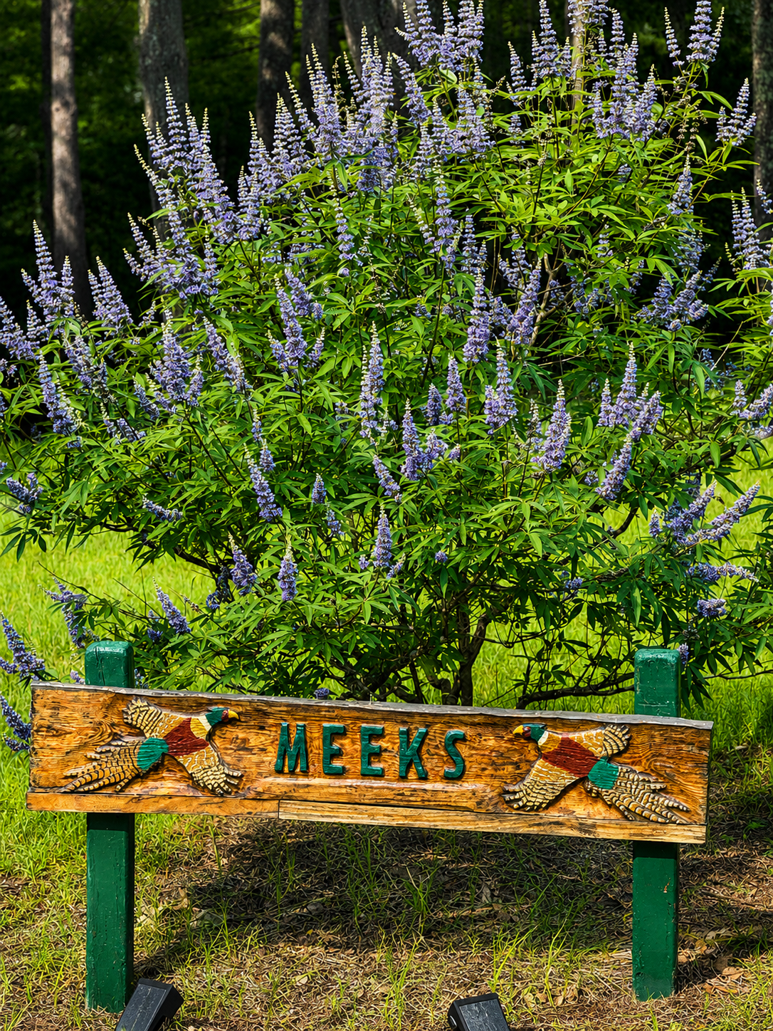 Sam Meeks Wildlife Sculptures sign